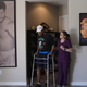 Former heavyweight champion Leon Spinks walks around his home during a physical training session.